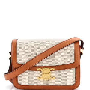 Celine Triomphe Shoulder Bag Canvas #234420C25B